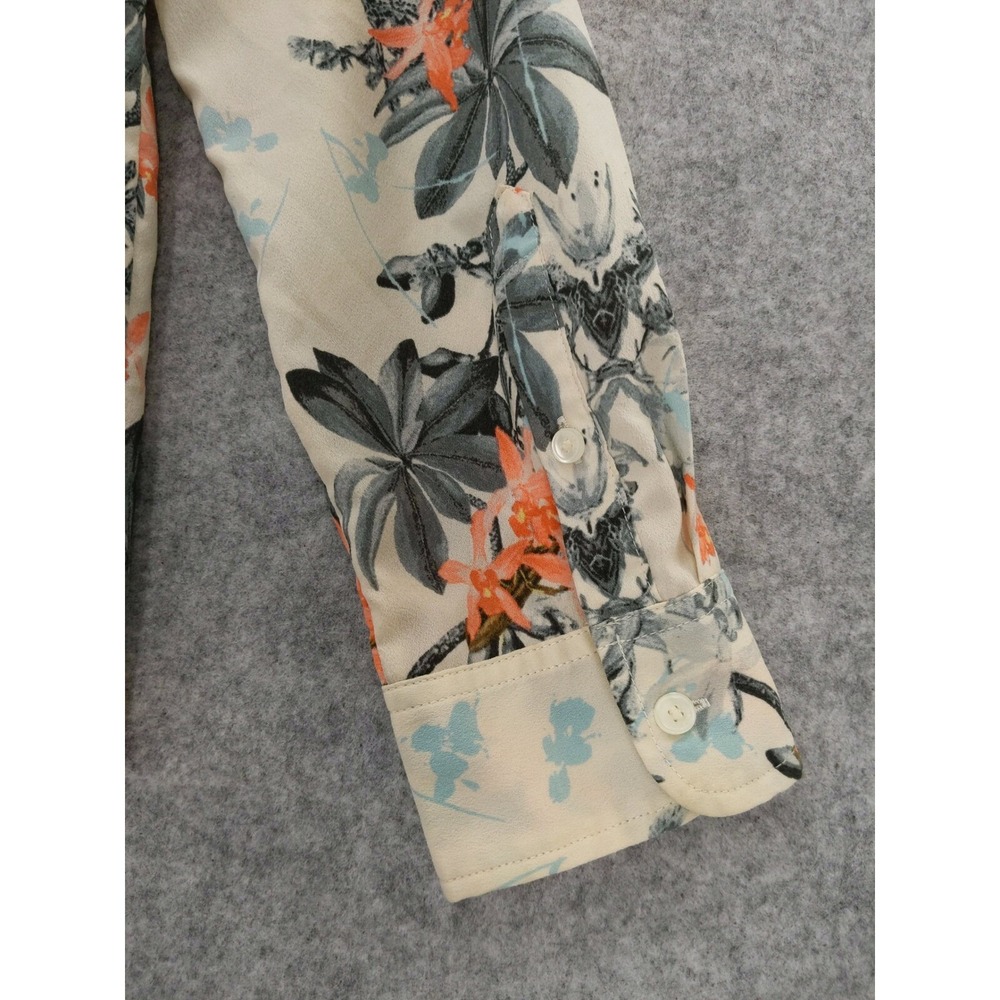 Talbots Nantucket Floral Button Down Shirt Long Sleeve Roll Tab SP - Picture 9 of 9